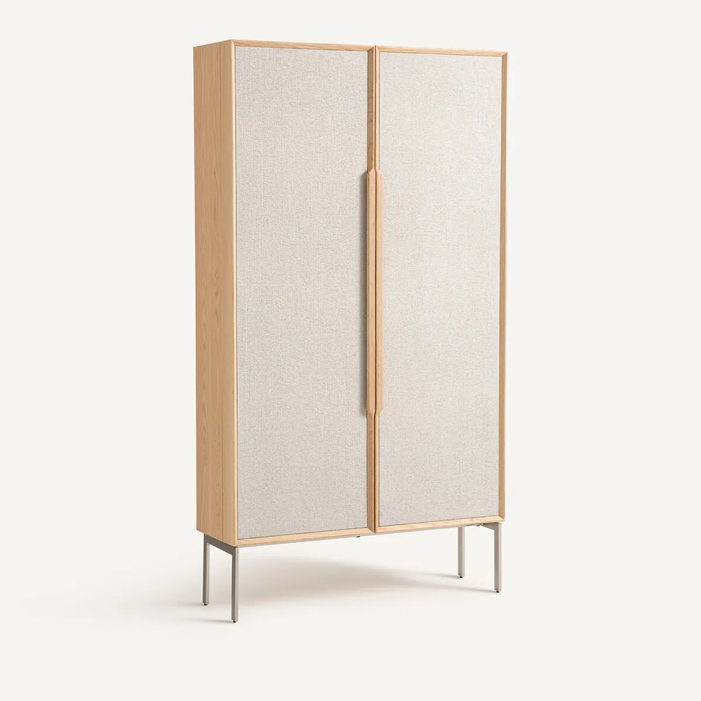 Bureaukast met eikenfineer en structuurstof, Omid