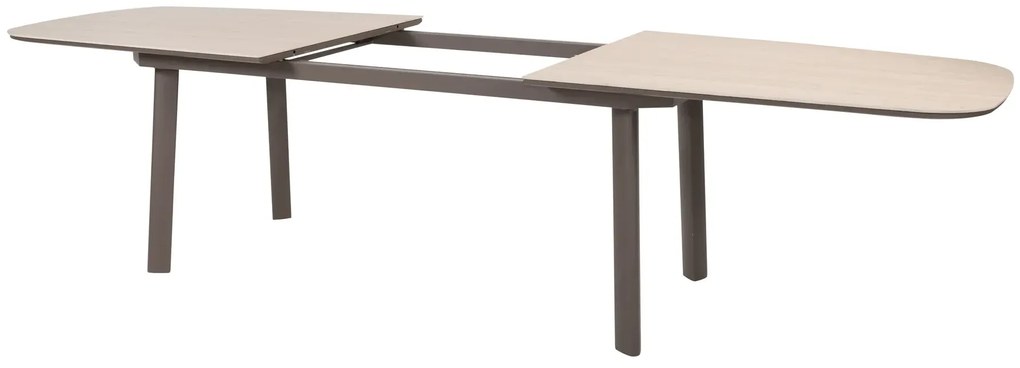 Taste by 4 Seasons Cannes tuinset terre met Manolo tafel met uitschuifbaar blad 230-290 cm Tuinset bruin weerbestendig