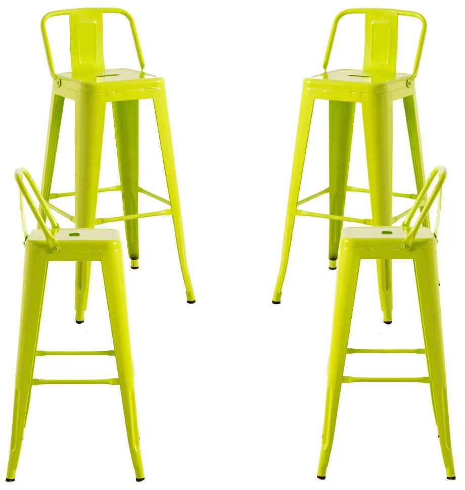 Set 4 Krukken Torix Rugleuning