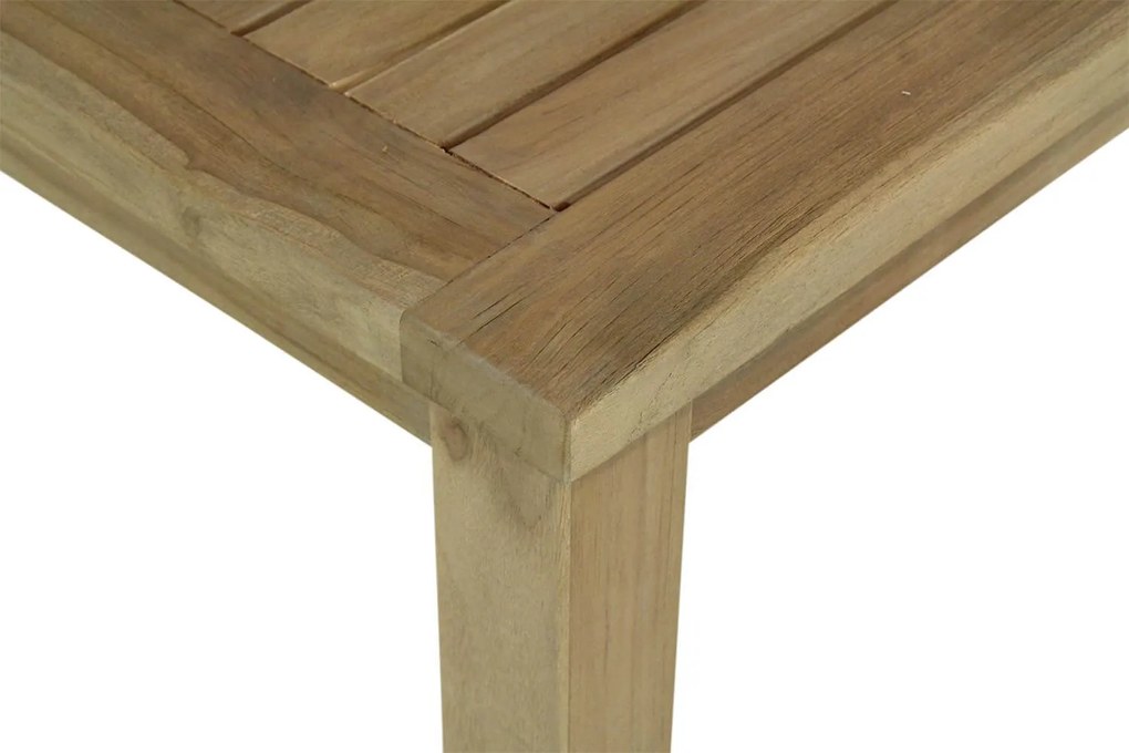 Dining Tuintafel vierkant 90 x 90 cm Teak Old teak greywash Weston