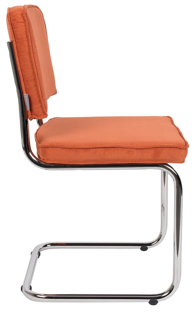 Zuiver Ridge Rib Eetkamerstoel Rib Retro Oranje