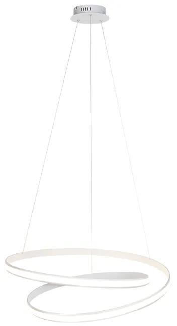 Eettafel / Eetkamer Moderne hanglamp wit 74 cm incl. LED dimbaar - Rowan Modern rond Binnenverlichting Lamp