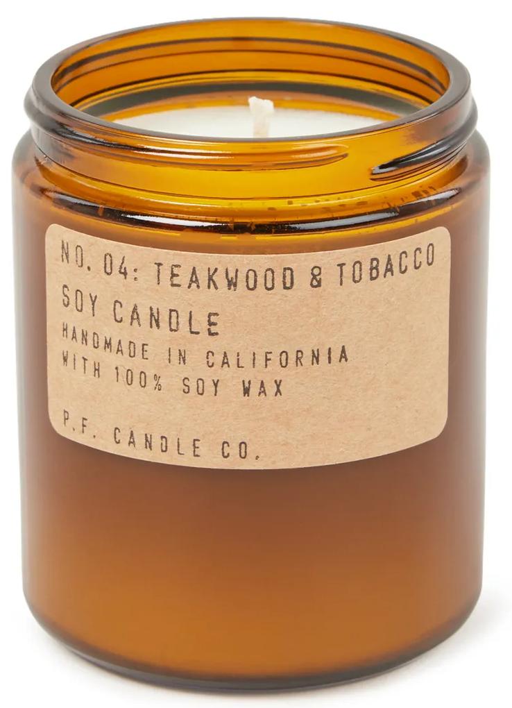 P. F. Candle Co. No- 04 Teakwood & Tobacco geurkaars