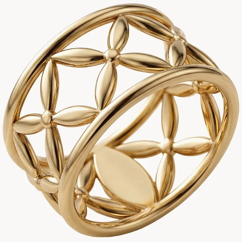Vergulde ring Lotte