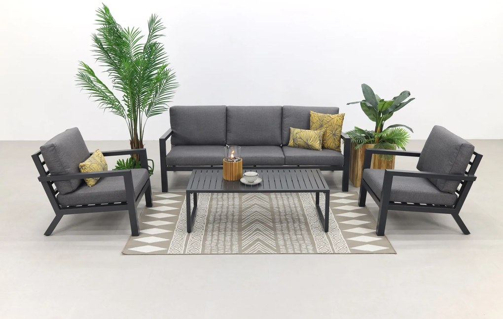 Hugo stoel-bank loungeset - antraciet OP=OP