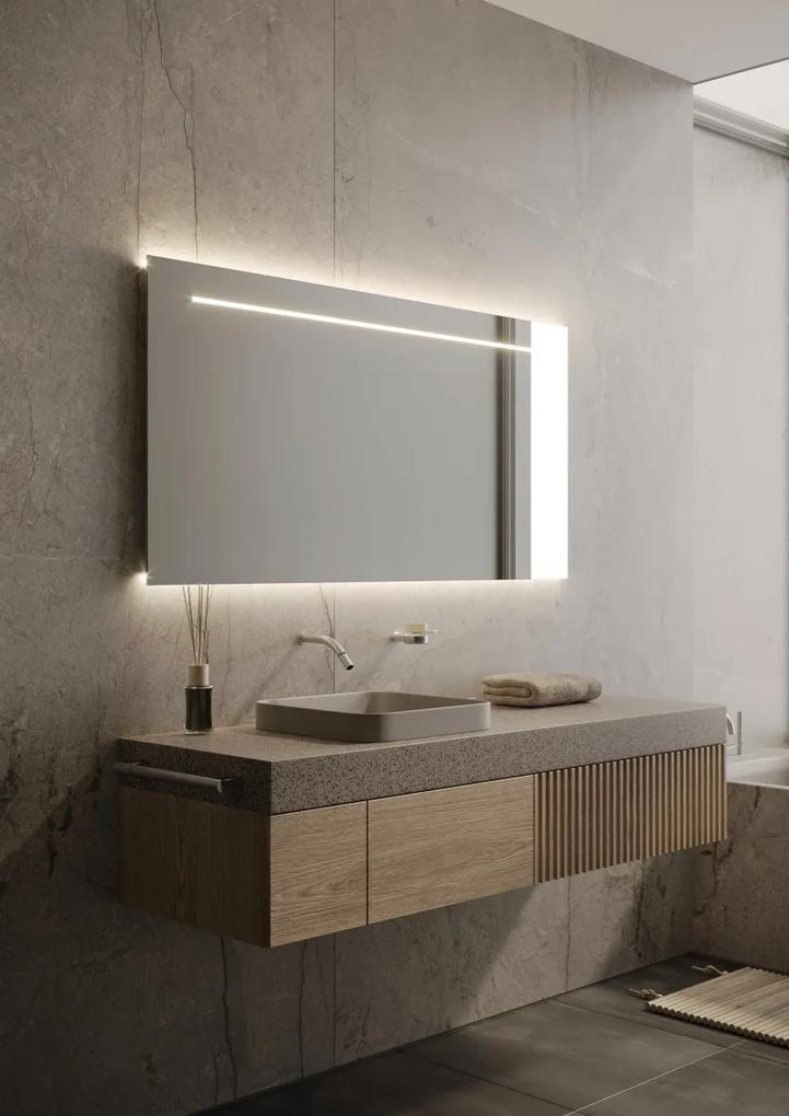 Martens Design Ibiza spiegel met LED verlichting, spiegelverwarming en sensor 100x70cm