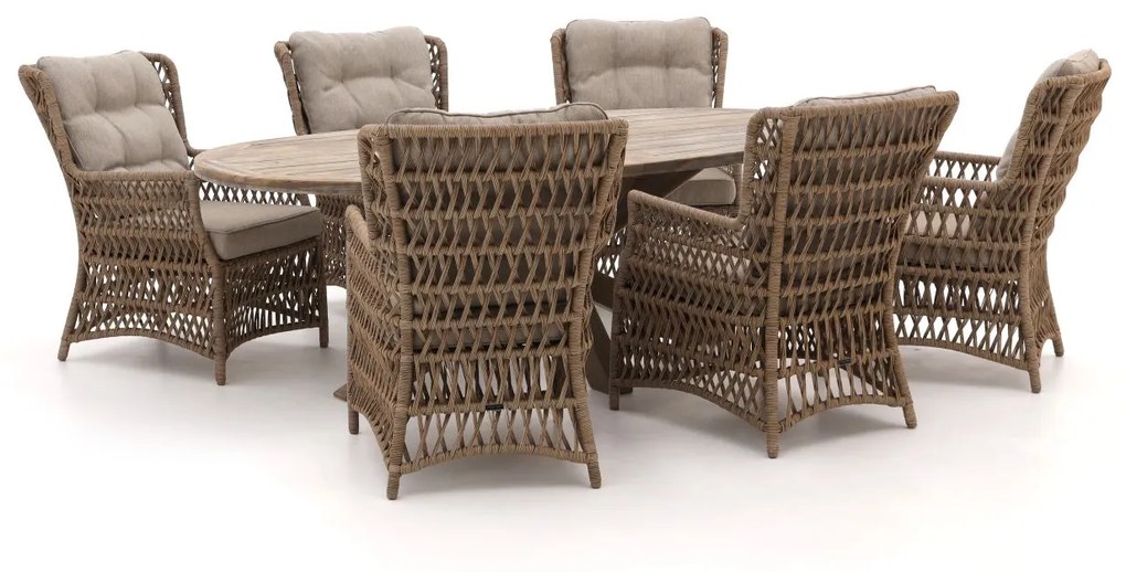 + 10% kassakorting | Diningset Intenso  | 6 personen | Tuinset teakhout | 7-delig | 240x120cm | Kees Smit Tuinmeubelen