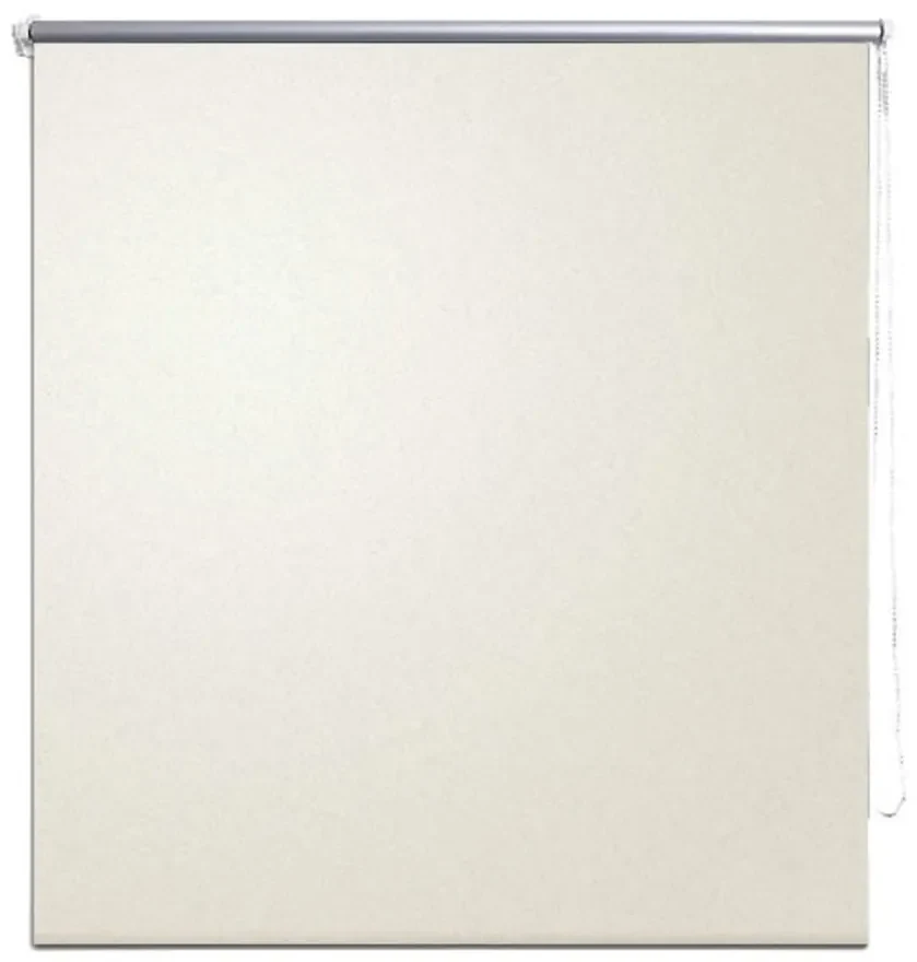 vidaXL Rolgordijn verduisterend 100 x 230 cm crême