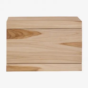 Hangende Badkamermeubelset 60x45 Cm In Teakhout Belivetta Teakhout - Sklum