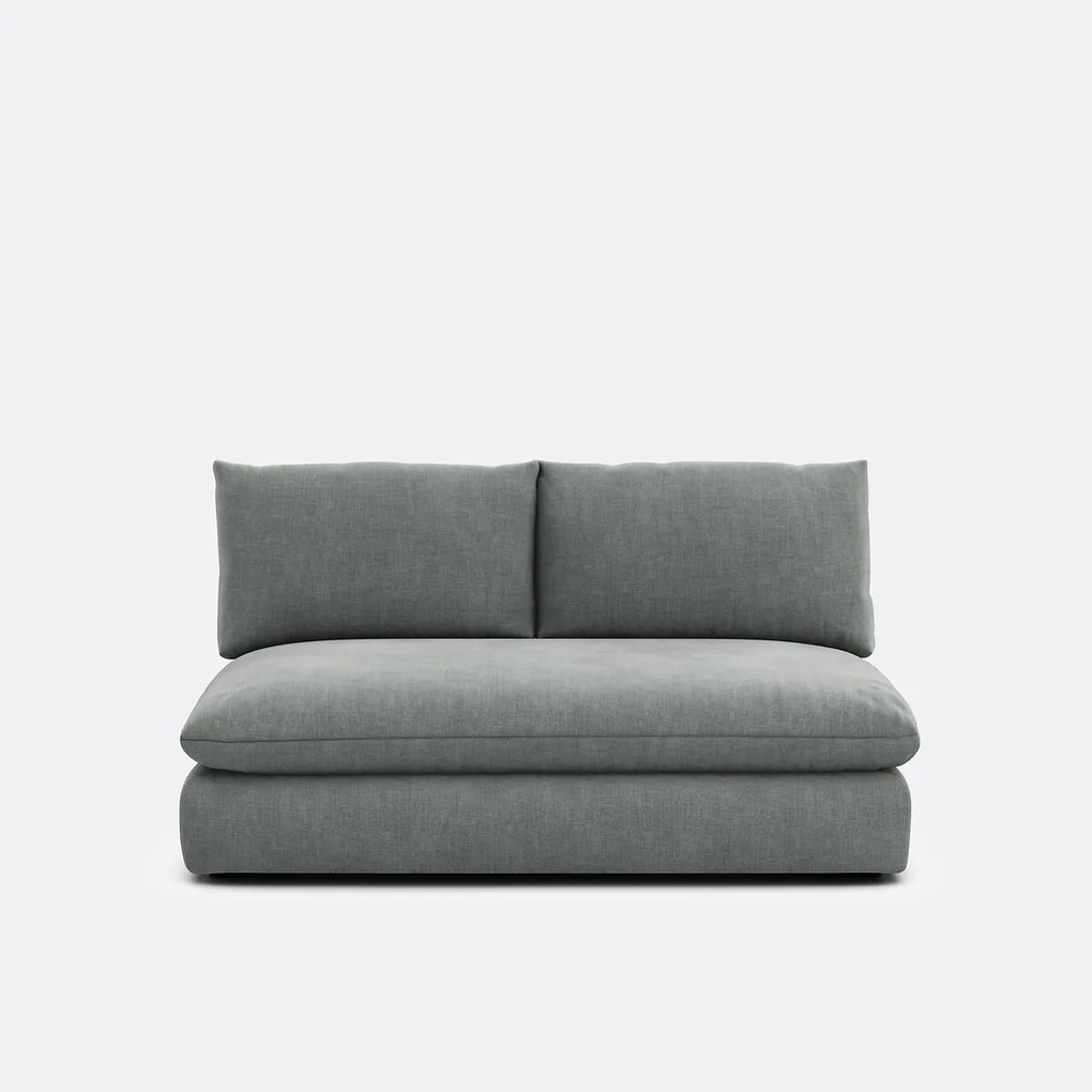 2-zits bankelement voor modulaire sofa, in gestructureerde stof, Malo