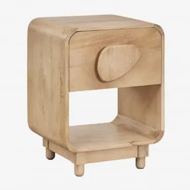 Pack Van 2 Rechthoekige Nachtkastjes 45x40 Cm Van Mangohout En Acaciahout Joel Mangohout - Sklum