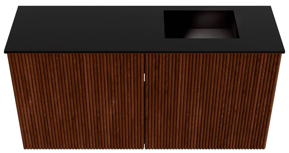 Mondiaz Joya 80cm toiletmeubel ruby met wastafel faye rechts zonder kraangat urban