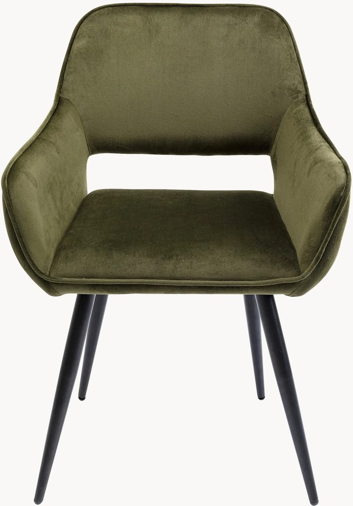 Fluwelen armstoelen San Francisco, 2-delig