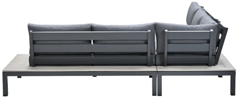 Garden Impressions Nicolle loungeset - Carbon black - donker grijs - Op=Op
