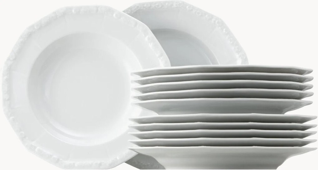 Porseleinen serviesset Maria, 6 personen, 12-delig