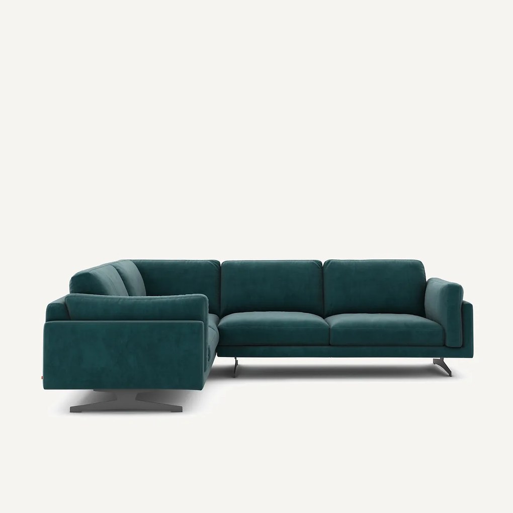 Hoekbank fluweel, César