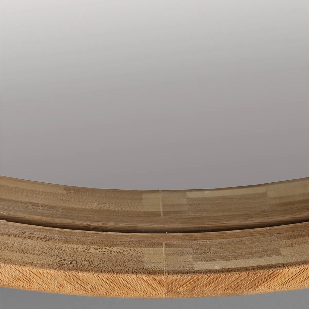 Dutchbone Caroun Ronde Spiegel Van Bamboe 60 Cm - 60x4cm