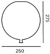Brokis - Plafondlamp Memory Rood glanzend / Zilver Glas
