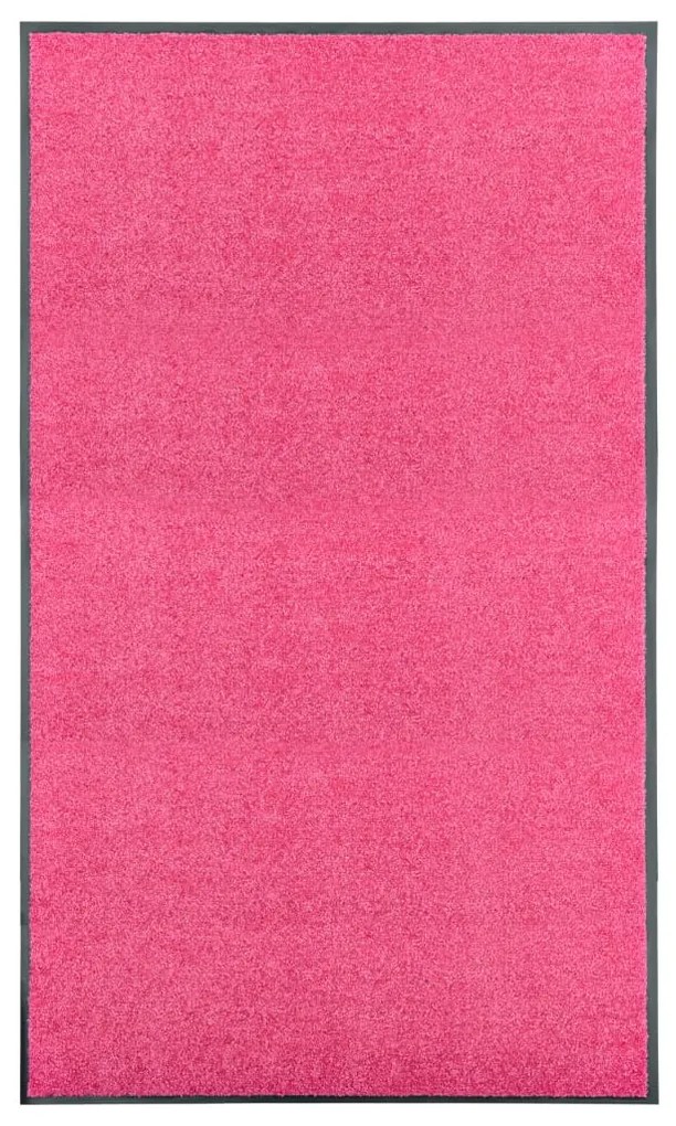 vidaXL Deurmat wasbaar 90x150 cm roze