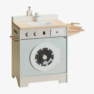 Glenn Kids Houten Wasmachine Houtbruin - Sklum