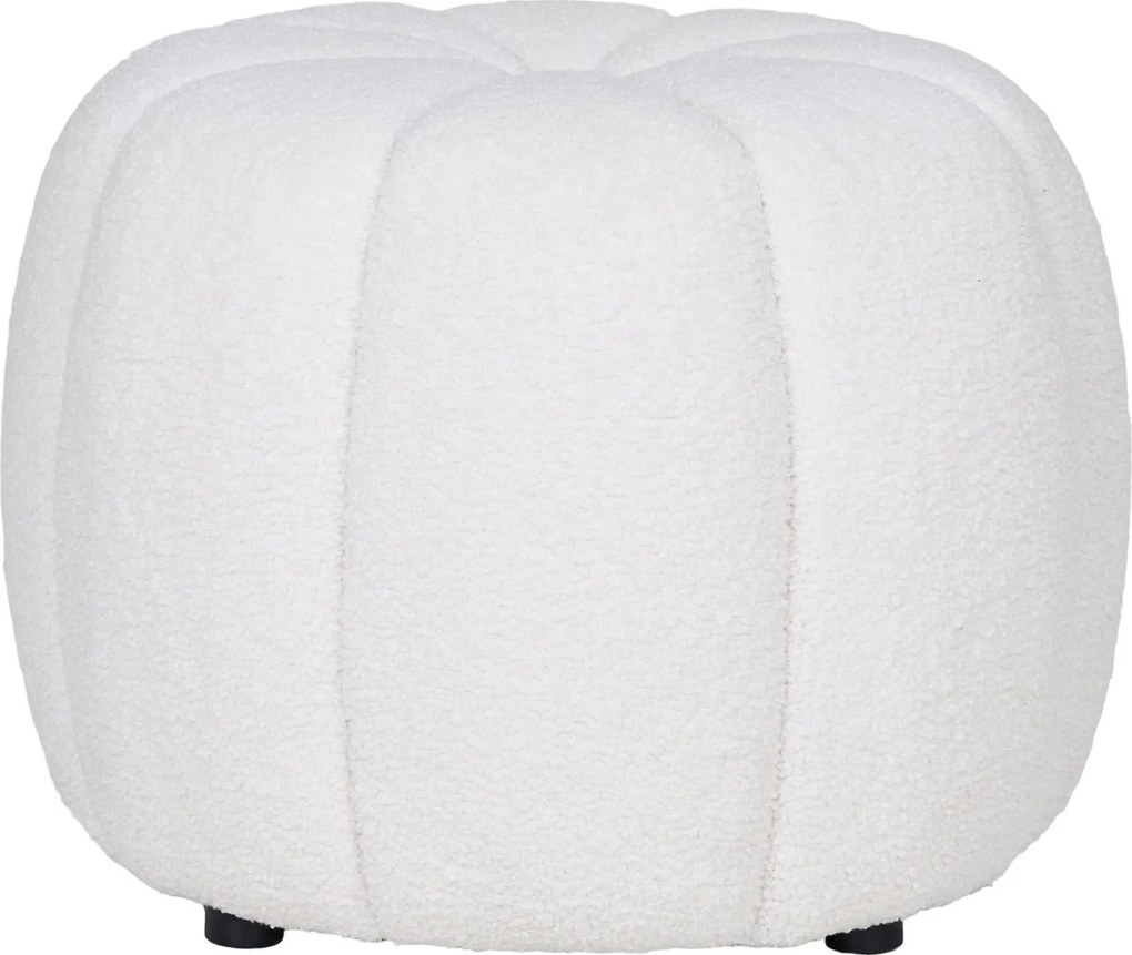 Paisley Poef Bouclé - Off-White