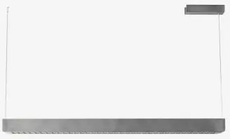 Led Lineaire Hanglamp 120 Cm In Aluminium Mairen Geborsteld Grijs - Sklum