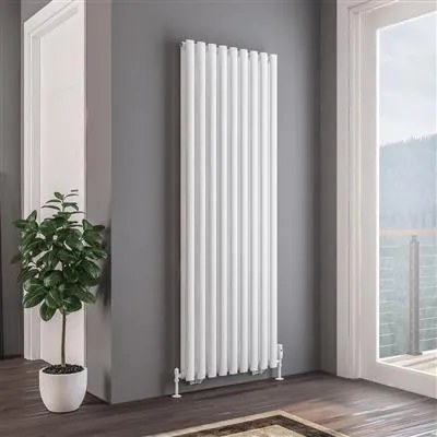 Eastbrook Tunstall dubbele radiator 60x180cm 2142W wit mat