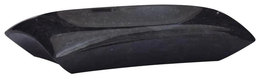 vidaXL Gootsteen 50x35x10 cm marmer zwart