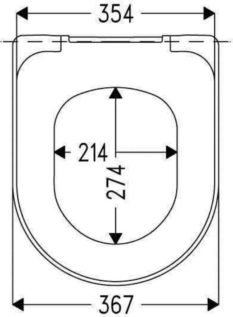 Eastbrook Kompact softclose toiletzitting wit glans