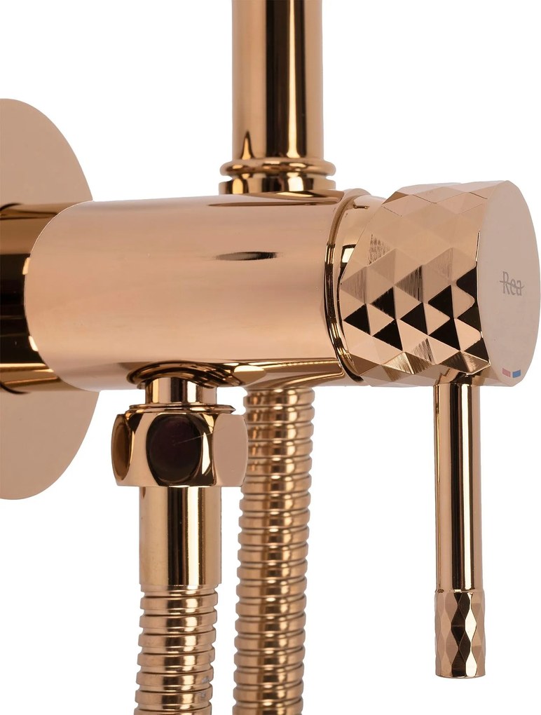 Inbouw Bidetmengkraan Rea Lungo Loop Diamond Copper