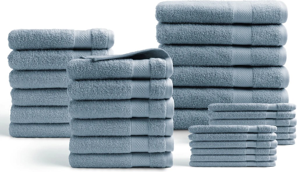 Handdoeken 30 delig set – Hotel Collectie - lichtblauw