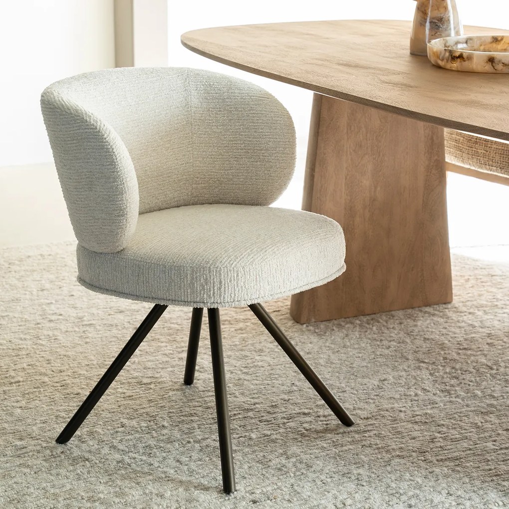 Eetstoel Brons Frame Beige