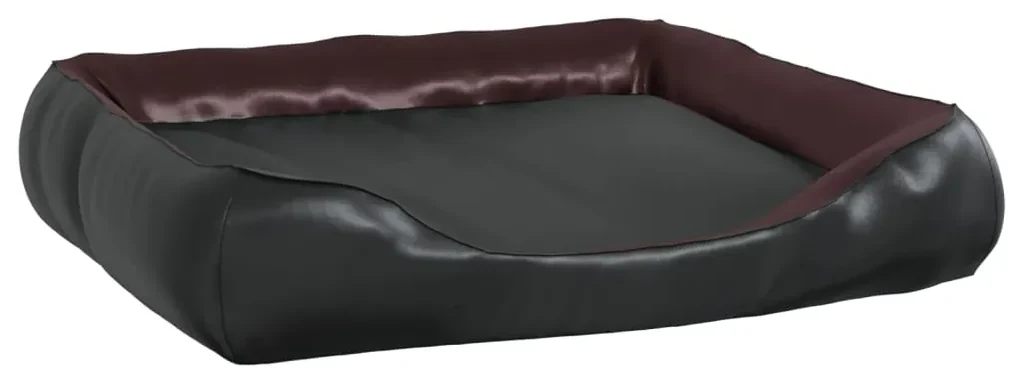 vidaXL Hondenmand 120x100x27 cm kunstleer zwart en bruin
