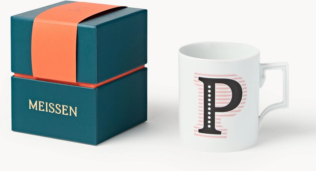 Handgemaakte beker Initials met decoratief motief, Westwing x MEISSEN