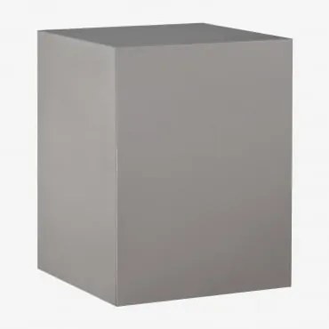 Pack Van 2 Nachtkastjes 35x35 Cm In Roestvrij Staal Iuraima Geborsteld Roestvrij Staal - Sklum