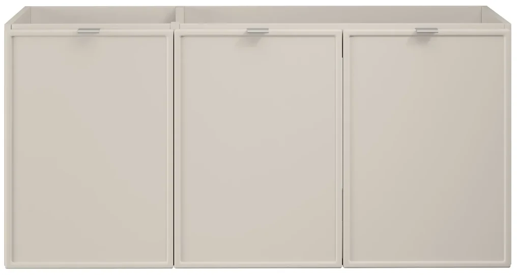 Comad Bella Cashmere onderkast met 3 deuren 120x45cm taupe