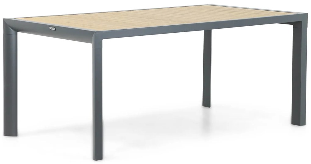 Tuinset 4 personen 180 cm Aluminium/textileen Grijs Domani Furniture Carino/Borello