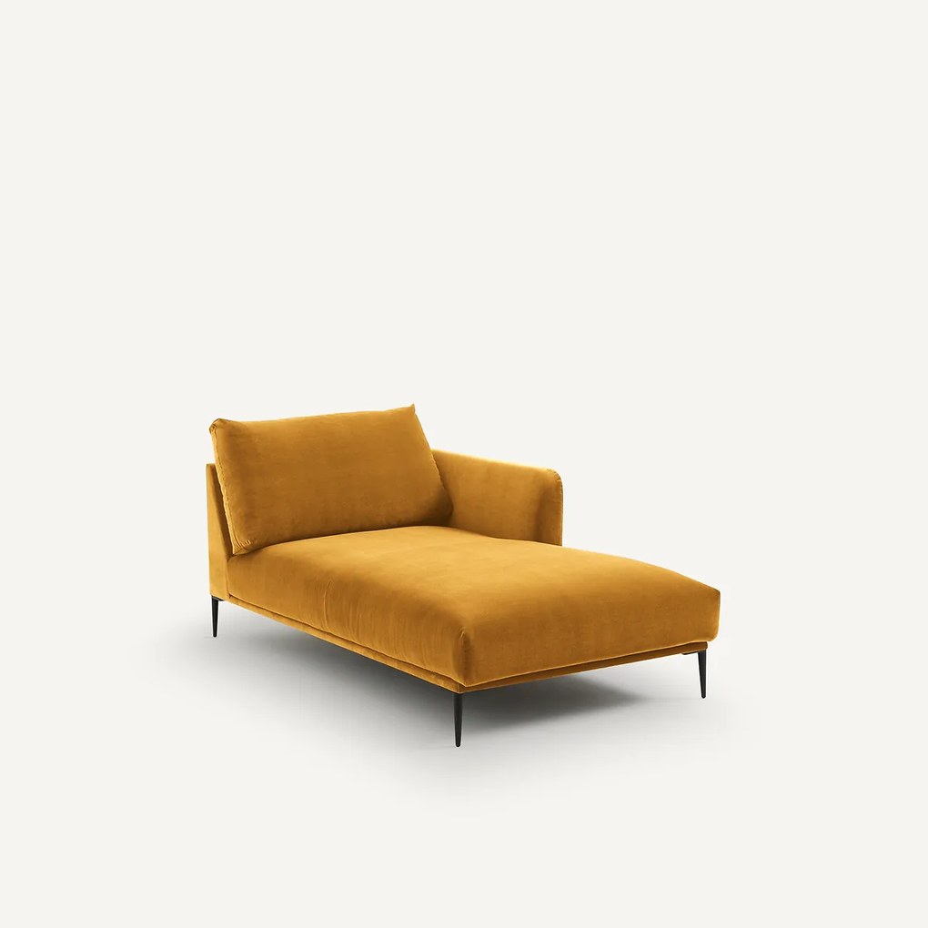 Longchair fluweel, Oscar design E. Gallina