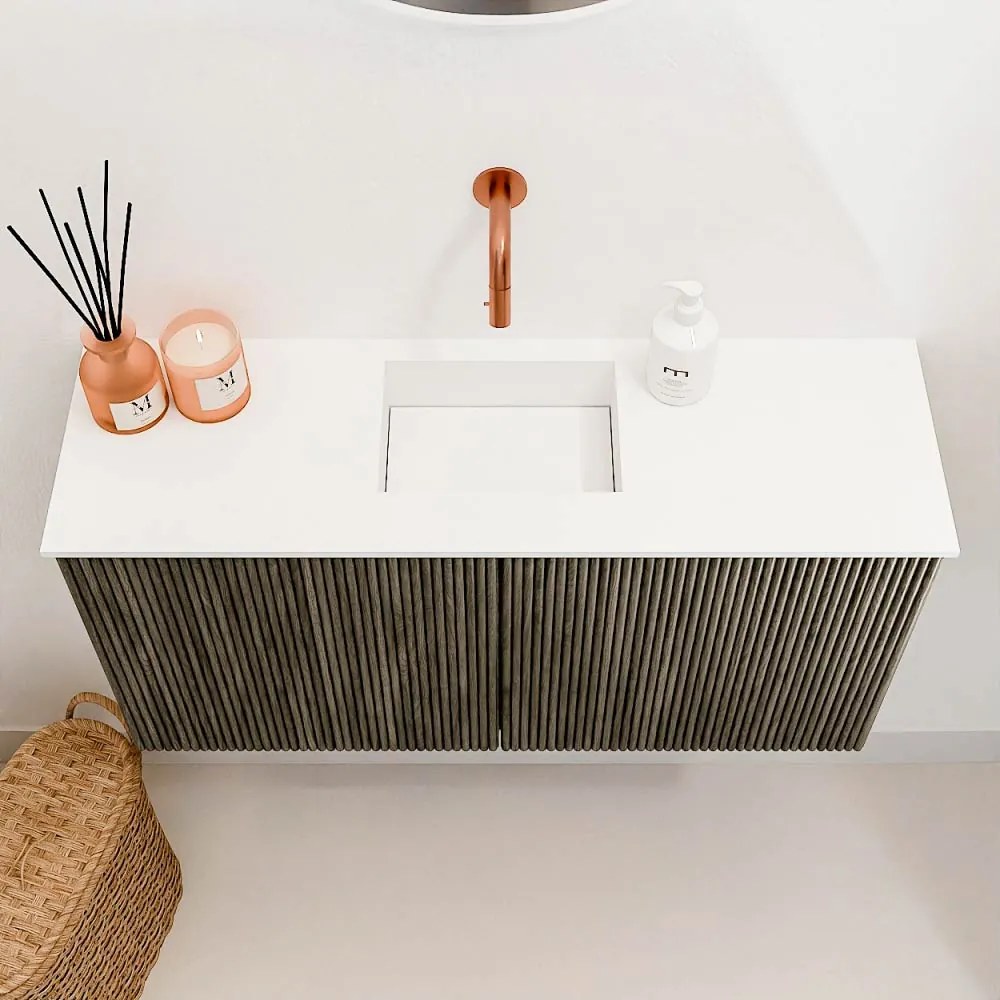 Mondiaz Joya 80cm toiletmeubel shadow met wastafel faye midden zonder kraangat talc