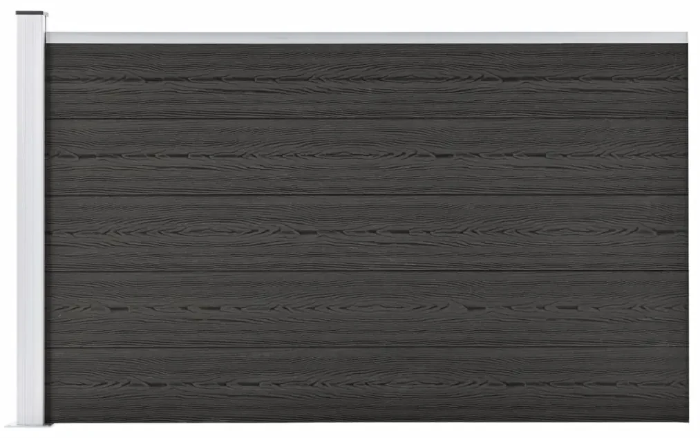 vidaXL Schutting 175x105 cm HKC grijs