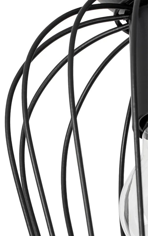 Moderne plafondlamp zwart draad - Palica Modern E27 rond Binnenverlichting Lamp