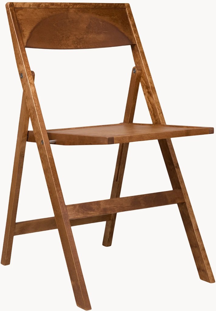 Inklapbare eetstoel Flat van berkenhout