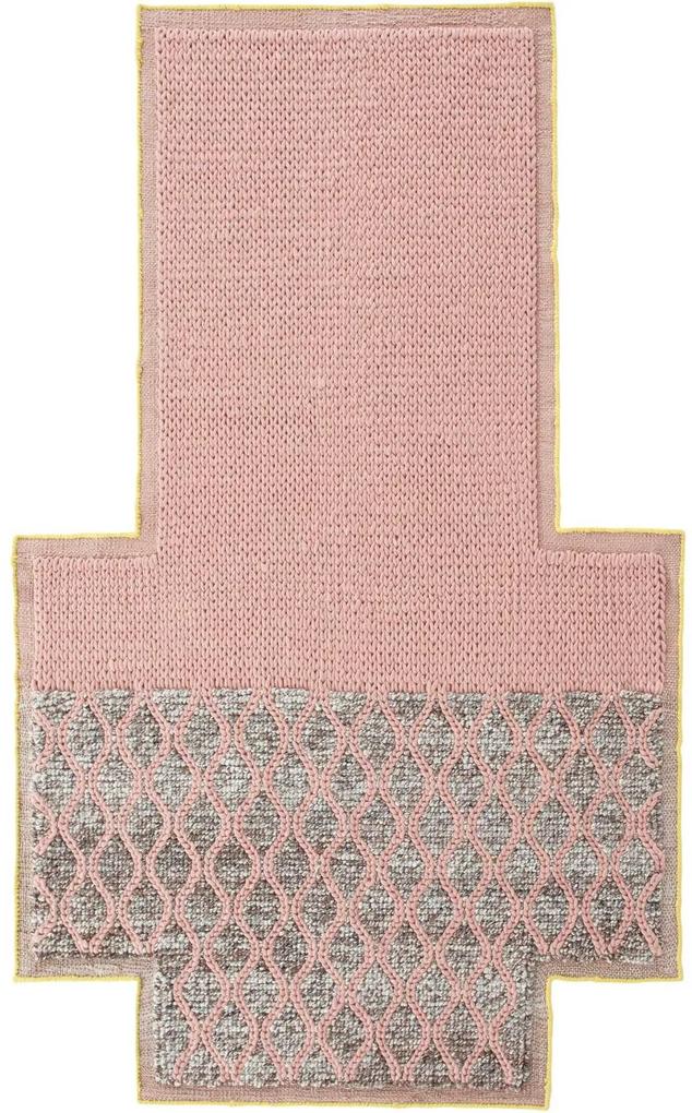 Gan - rugs Mangas Rhombus Pink - 160 x 250 - Vloerkleed