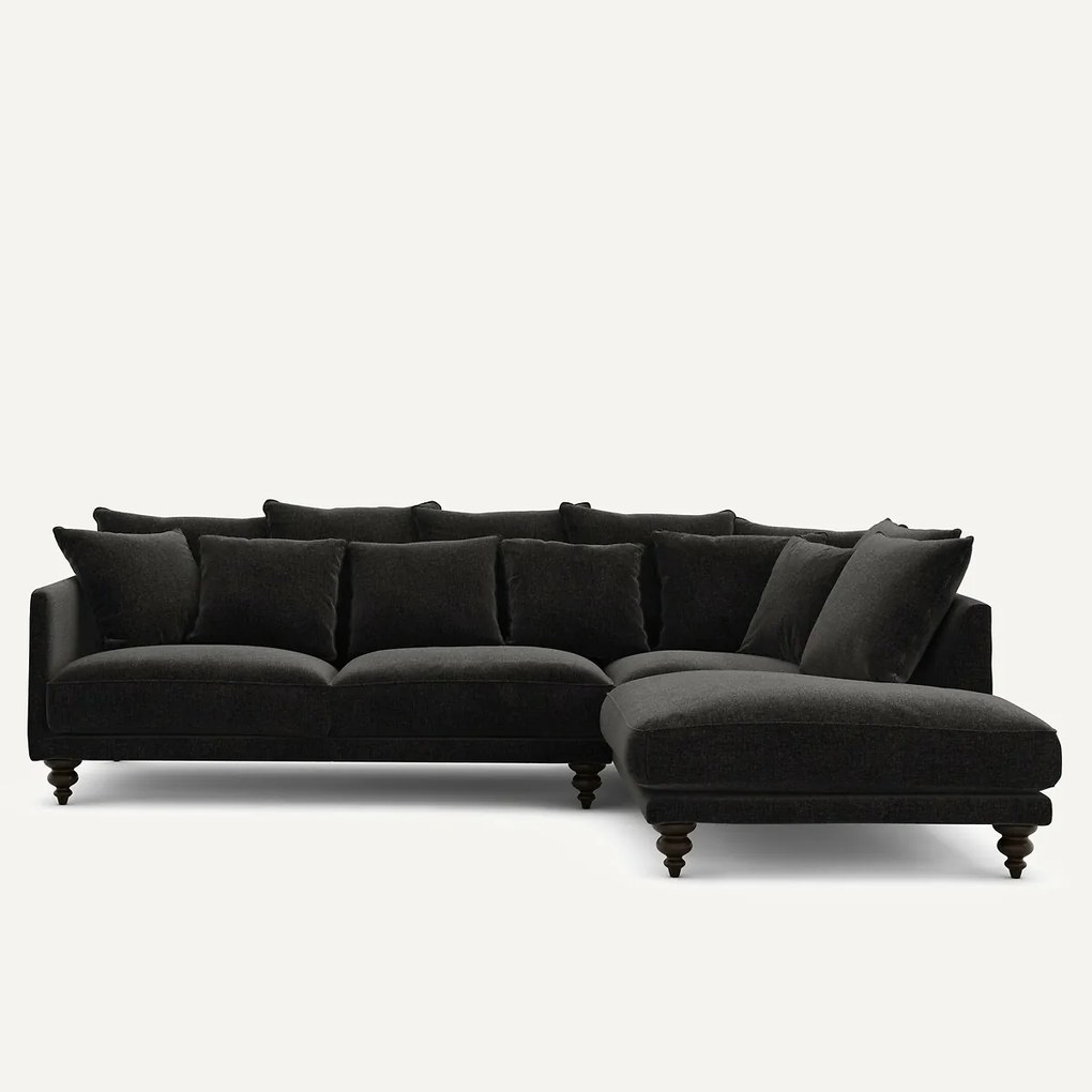 Chenille fluwelen hoekbank, Lazare