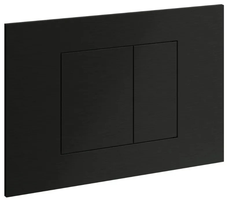 Hotbath Bas drukplaat voor Geberit UP320/UP720/TECE zwart geborsteld PVD