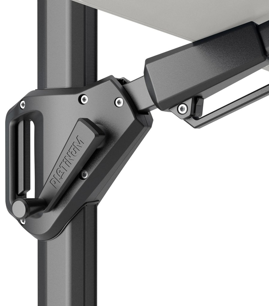 Platinum Challenger zweefparasol T² 3x3m (excl. voet) olive