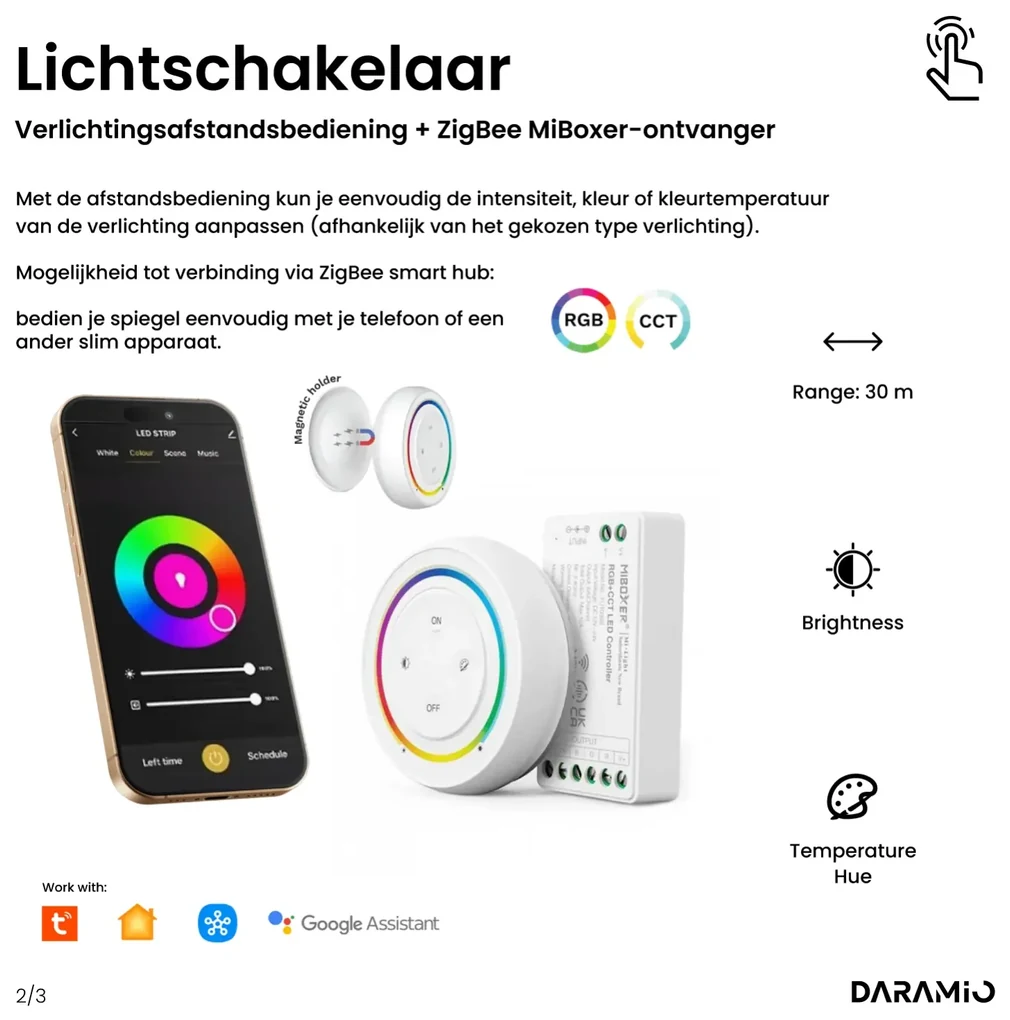 Atypische spiegel met LED-verlichting G3