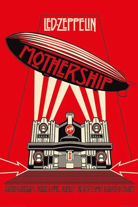 Poster Led Zeppelin - Mothership Red