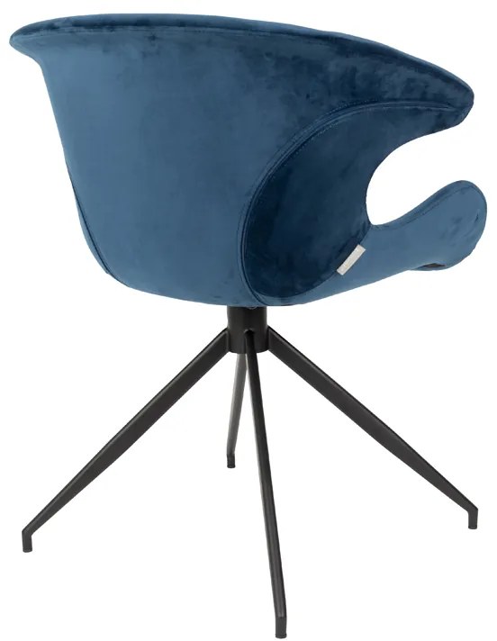 Zuiver Mia Eetkamerstoel Blauw Velvet