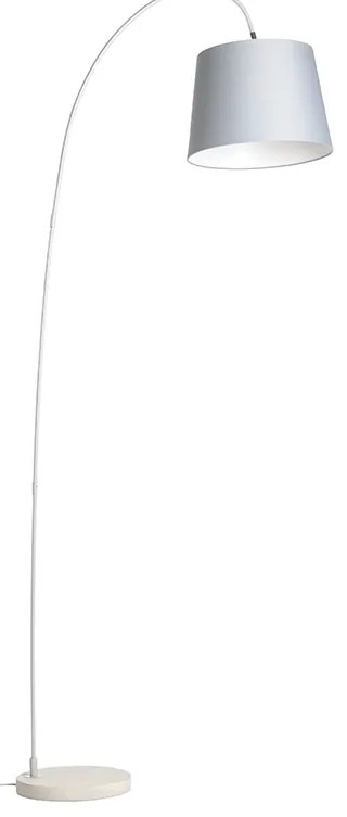 Moderne booglamp met grijze kap - Bend